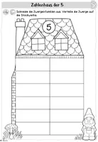 Vorschau - Arbeitsblätter - Einführungsstunde: Die Stadt der Zahlenhäuser (Zahlenhaus der 5) - Seite 2