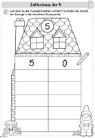Vorschau - Arbeitsblätter - Einführungsstunde: Die Stadt der Zahlenhäuser (Zahlenhaus der 5) - Seite 3