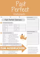 Vorschau - Arbeitsblätter - Past Perfect Übungen Englisch Klasse 5 & Klasse 6 Englisch (Exercises) - Deckblatt
