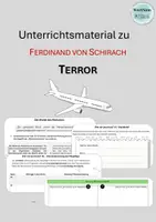 Vorschau - Arbeitsblätter - Materialpaket (groß) zu: Ferdinand von Schirach "Terror" - Seite 1