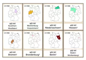 Vorschau - Spiele - Lesespiel Bundesländer, Landeshauptstädte (30 Karten) - Seite 3