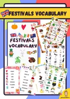 Aperçu - Apprentissages en autonomie - Festivals vocabulary in English - Page de couverture