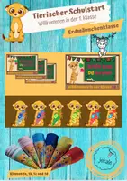 Vorschau - Arbeitsblätter - Materialpaket – Tierischer Schulstart – Erdmännchen - Deckblatt