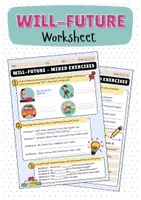 Vorschau - Arbeitsblätter - Englisch Will Future Übungen Englisch Klasse 5 bis 8 - Deckblatt