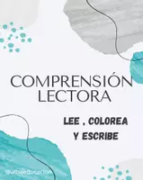 Vista previa - Hojas de trabajo - comprensión lectora - Portada