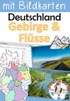 Vorschau - Unterrichtsreihen - Deutschland - Gebirge und Flüsse - Arbeitsblätter und Bildkarten - Deckblatt