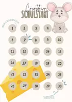 Vorschau - Arbeitsblätter - Mausklasse: Countdown bis zum ersten Schultag (freebie) - Seite 2