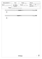 Vorschau - Test - Blanko Vorlage für Leistungsnachweise (Klassenarbeiten, Tests,...) - Editierbares Word-Datei - Seite 3