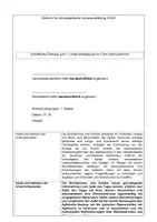 Vorschau - Stundenentwürfe - Sachunterricht Apfel 1. Klasse Entwurf - Seite 1