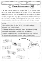 Vorschau - Stundenentwürfe - Glücksglas: Meine Glücksmomente in den Ferien - Seite 1
