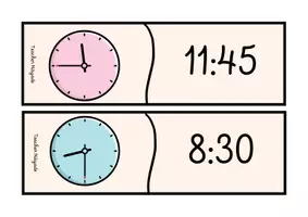 Vista previa - Juegos / Gamificación - Matching Times- Hour Clocks- Game - página 3