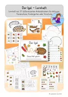 Vorschau - Unterrichtsreihen - Der Igel - Mein erstes Lernheft - für Vorschule, 1. Klasse, sonderpädagogische Förderung - Deckblatt
