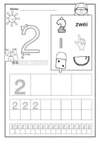 Vorschau - Arbeitsblätter - Ziffern schreiben Sommer-Edition - Seite 2