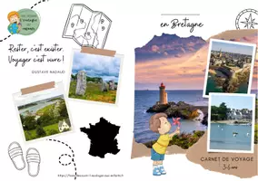 Aperçu - Feuilles d'exercices - Carnet de voyage - Région Bretagne - 3-6 ans - Page 1