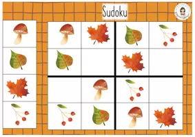 Aperçu - Apprentissages en autonomie - ATELIERS AUTOMNE 8x sudokus simplifiés - Page 3