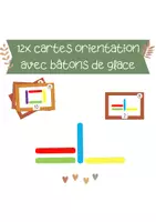 Aperçu - Apprentissages en autonomie - AUTOMNE 16x cartes bâton de glace orientation spatiale - Page de couverture