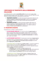 anteprima - Materiale di supporto/inclusione - riassunto su meccanismi di trasporto cellulare - Pagina 2