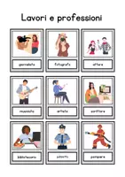 Vista previa - Tarjetas / Manipulativos - Flashcards profesiones en italiano - Tarjetas en italiano - página 3