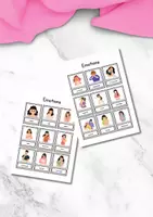 Vista previa - Tarjetas / Manipulativos - Emotions flashards - Tarjetas sobre las emociones - Portada