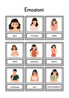 anteprima - Flashcard - Flashcards emozioni in italiano - Pagina 1