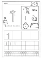 Vorschau - Arbeitsblätter - Ziffern schreiben - Weihnachts-Edition - Seite 1