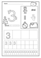 Vorschau - Arbeitsblätter - Ziffern schreiben - Weihnachts-Edition - Seite 3
