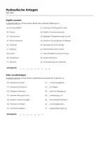 Vorschau - Arbeitsblätter - Hydraulische Anlagen (Infotext und Übungen) - Seite 1