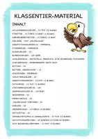 Vorschau - Stationenlernen - Klassentier Materialpaket "Adler" / Adlerklasse (inkl. Clipart!) - Seite 1