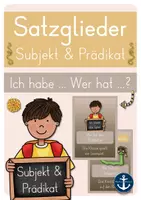 Vorschau - Spiele - Subjekt & Prädikat (Satzglieder) - Ich habe ... Wer hat ...? (Lesespiel) - Deckblatt