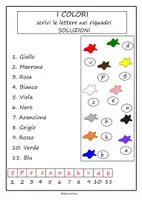 anteprima - Esercizi - Attività sui colori in italiano - Pagina 2