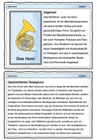 Vorschau - Arbeitsblätter - Das Horn (Waldhorn) - Seite 1