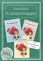 Vorschau - Anderer Materialtyp - Löwenklasse - Krankenmappe / Krankenpost - Deckblatt