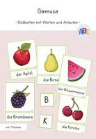 Vorschau - Spiele - Obst : Bildkarten mit Worten und Anlauten - Deckblatt