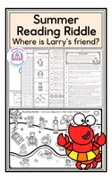 Aperçu - Feuilles d'exercices - Summer Reading Riddle - Where is Larry's friend? - Page de couverture