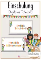 Vorschau - Präsentationen/Tafelbilder - Digitales Tafelbild: Einschulung - Deckblatt