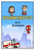 Vorschau - Mal- und Bastelvorlagen - Superheldenklasse: Krankenpost | Klassenraum | Klassenzimmer - Seite 2