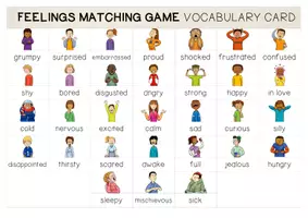 Aperçu - Jeux - Feelings and Emotions MATCHING GAME - Page 3