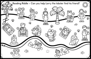 Vorschau - Arbeitsblätter - Summer Reading Riddle - Where is Larry's friend? - Seite 2