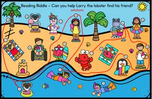 Vorschau - Arbeitsblätter - Summer Reading Riddle - Where is Larry's friend? - Seite 3