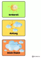 Vorschau - Präsentationen/Tafelbilder - Verhaltensampel/Tafelkärtchen zur Visualisierung - Deckblatt