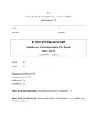 Vorschau - Stundenentwürfe - Unterrichtsentwurf Buchstabeneinführung - Seite 1