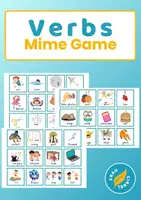 Vorschau - Bildkarten - Verbs Pantomime - Mime Game - Deckblatt