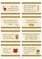 Vorschau - Aufgabenkarten - Plauderkarten zum Schulanfang - Gesprächsimpulse (Deutsch / DaZ) - Seite 2