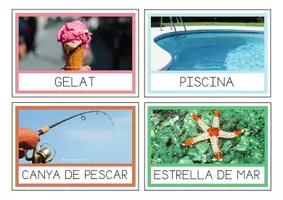 Vista previa - Unidades / Secuencias / Situaciones de Aprendizaje - 16 TARGETES AMB IMATGES REALS «L'ESTIU» (CAT) - página 3