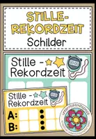 Vorschau - Poster - Stille Rekordzeit - Schilder (Classroom Management) - Deckblatt