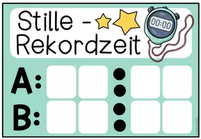 Vorschau - Poster - Stille Rekordzeit - Schilder (Classroom Management) - Seite 2