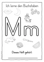 Vorschau - Unterrichtsreihen - Buchstabe M m - Buchstabenheft, Buchstabenlehrgang sonderpädagogische Förderung, Vorschule - Seite 1