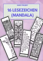 Vorschau - Mal- und Bastelvorlagen - 16 Mandala LESEZEICHEN zum Selbstgestalten - Deckblatt