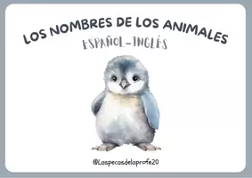Vista previa - Unidades / Secuencias / Situaciones de Aprendizaje - PAREJAS DE ANIMALES y TABLERO: INGLÉS-ESPAÑOL - página 1