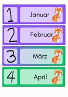 Vorschau - Poster - Fuchsklasse: Dauerkalender als Klassenraumdeko und Gesprächsanlass - Seite 1
